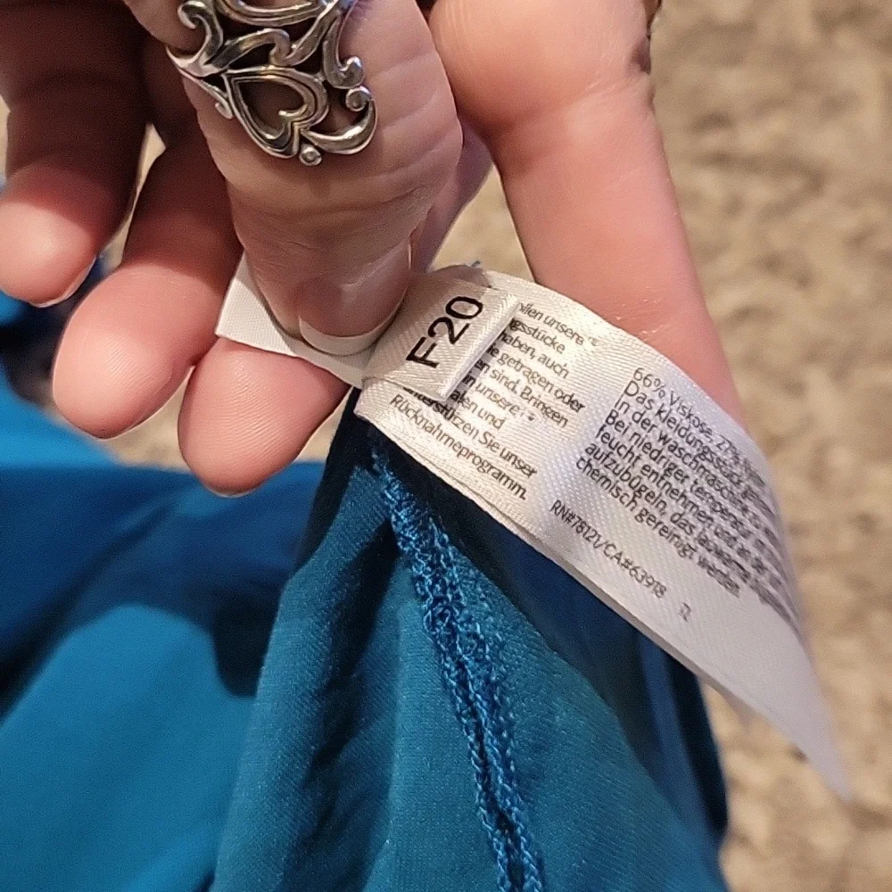 Eileen Fisher Tunic Top Teal XL Longline Career Classic Short Sleeve Transitiona - Picture 11 of 11